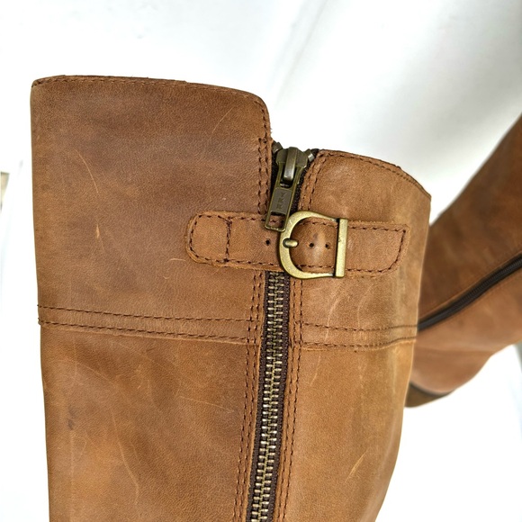 NWOT BORN Sz 7M CBFC19 Style Knee High Leather Brown Boots - Picture 10 of 16